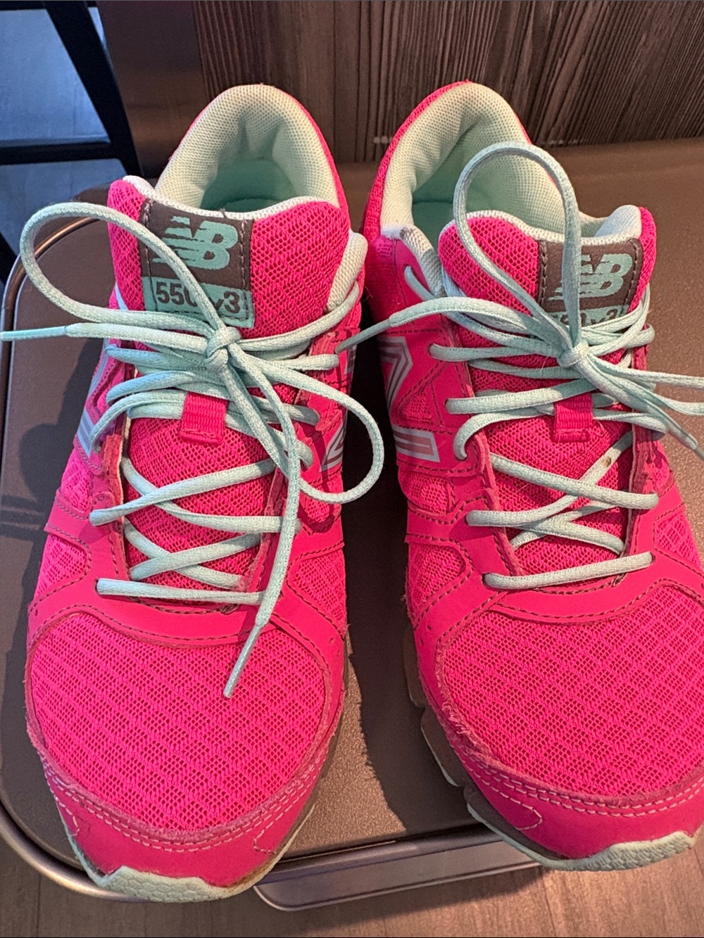 New Balance Women’s Hot Pink & Mint Lace-Up Sneakers